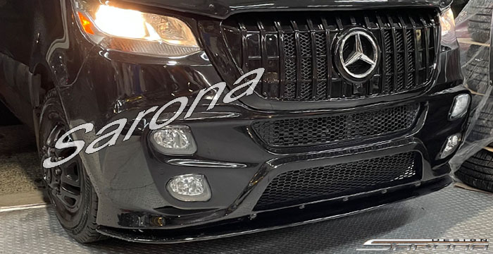 Custom Mercedes Sprinter  All Styles Front Lip/Splitter (2019 - 2024) - $290.00 (Part #MB-072-FA)